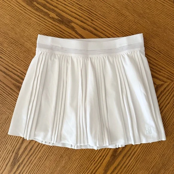 NIKE Court Advantage Dri-Fit Pleated Tennis Skirt - White - Picture 2 of 8